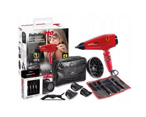 Фен с мотором Ferrari 2200W Babyliss PRO RAPIDO красный